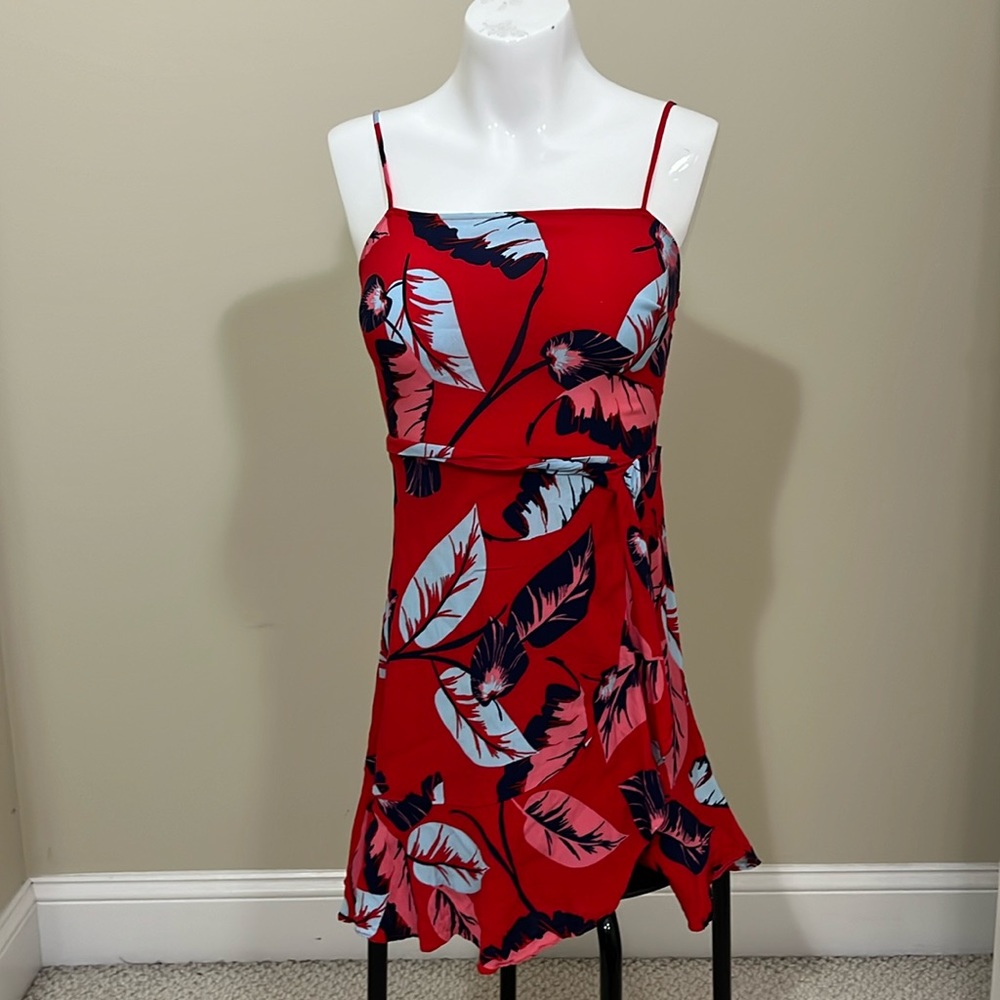 Express Leaf Print Dress